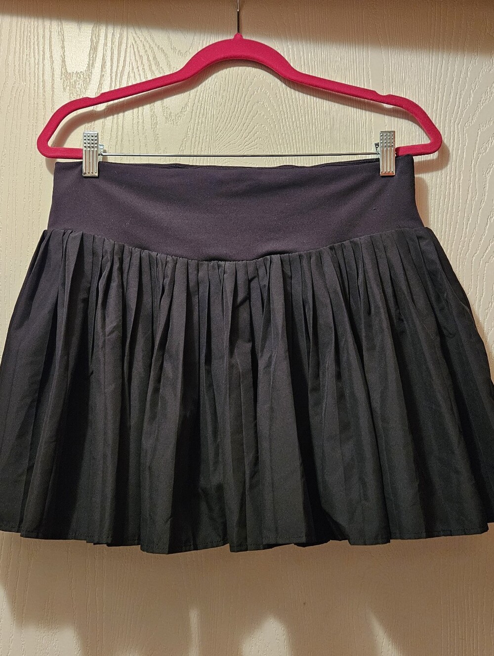 All In Motion Black Pleated Tennis Skort, Size Large